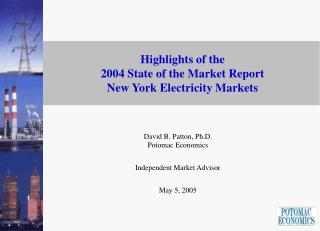 Highlights of the 2004 State of the Market Report New York Electricity Markets