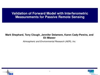 Validation of Forward Model with Interferometric Measurements for Passive Remote Sensing