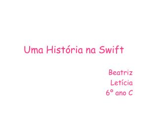 Uma História na Swift