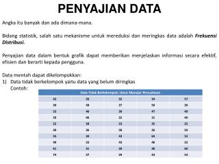 PENYAJIAN DATA