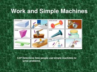 Work and Simple Machines