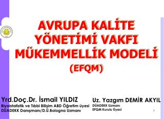 TOPLAM KALİTE YÖNETİMİ BİLİNÇLENDİRME EĞİTİMİ