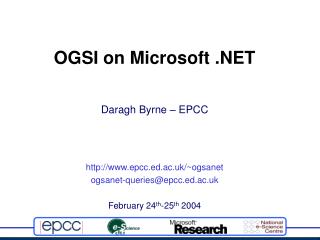 OGSI on Microsoft .NET