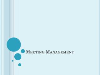 Meeting Management