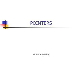 POINTERS