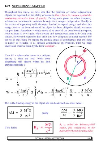 14.9 SUPERDENSE MATTER