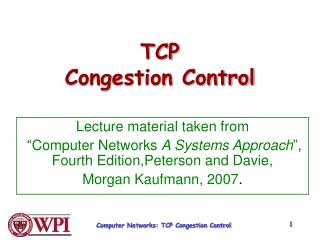 TCP Congestion Control