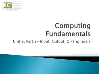 Computing Fundamentals