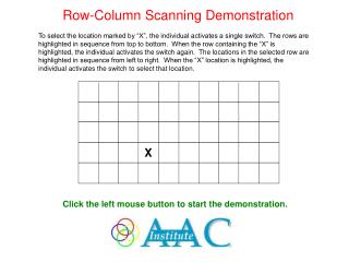 Row-Column Scanning Demonstration