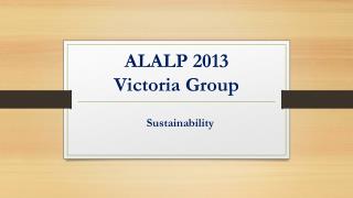 ALALP 2013 Victoria Group