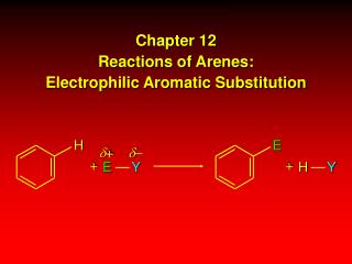 Chapter 12 Reactions of Arenes: Electrophilic Aromatic Substitution