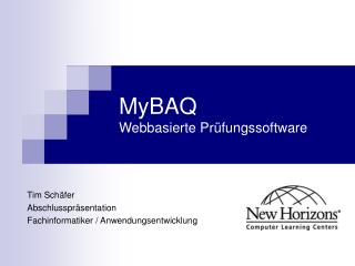MyBAQ Webbasierte Prüfungssoftware