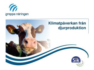 Klimatpåverkan från djurproduktion