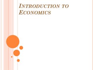 Introduction to Economics