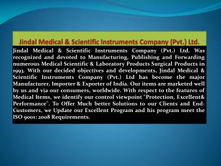 Scientific Equipments Manufacturers