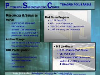 P ITTSBURGH S UPERCOMPUTING C ENTER
