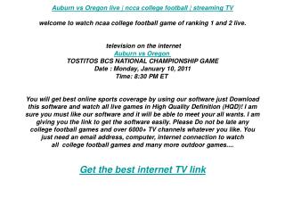 Auburn vs Oregon live | ncca college football | streaming TV