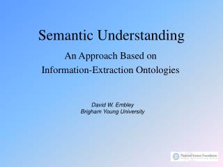 Semantic Understanding