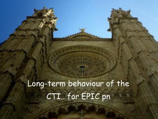 Long-term behaviour of the CTI.. for EPIC pn