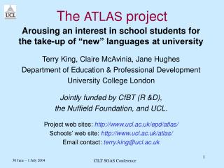The ATLAS project