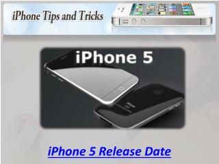 iphone 5 Release Date