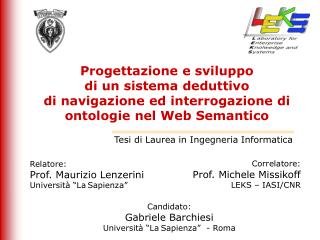 Tesi di Laurea in Ingegneria Informatica