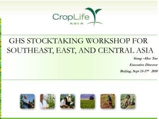 GHS STOCKTAKING WORKSHOP FOR SOUTHEAST, EAST, AND CENTRAL ASIA