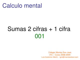 Calculo mental