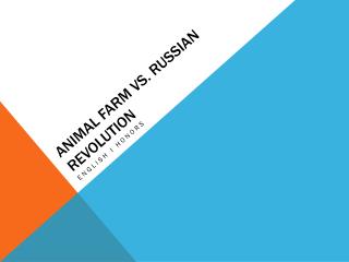 Animal Farm vs. Russian Revolution