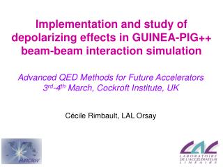 Implementation and study of depolarizing effects in GUINEA-PIG++ beam-beam interaction simulation