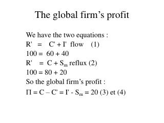 The global firm’s profit