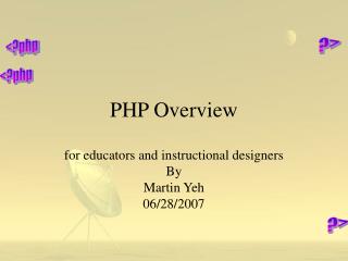 PHP Overview