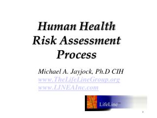 Human Health Risk Assessment Process