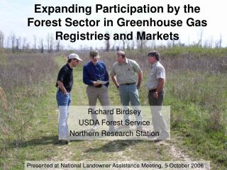 Expanding Participation by the Forest Sector in Greenhouse Gas Registries and Markets