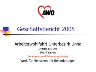 Geschäftsbericht 2005
