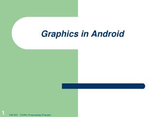 Graphics in Android