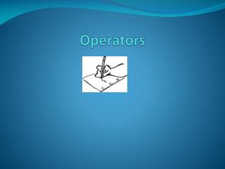 Operators