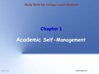 Academic Self-Management