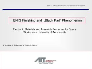 Electronic Materials and Assembly Processes for Space Workshop – University of Portsmouth