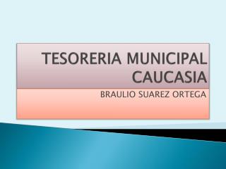 TESORERIA MUNICIPAL CAUCASIA