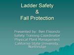 Ladder Safety Fall Protection