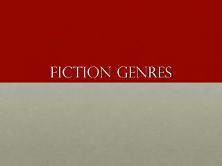 Fiction Genres