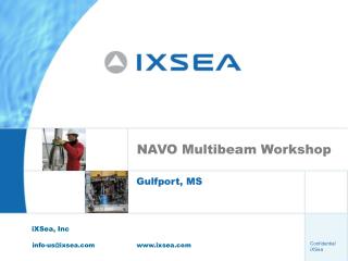 NAVO Multibeam Workshop