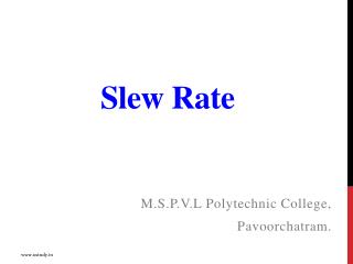 Slew Rate