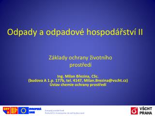Odpady a odpadové hospodářství II