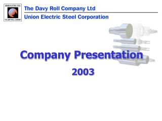 Company Presentation 2003