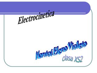 Electrocinetica