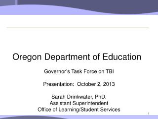 Oregon Department of Education