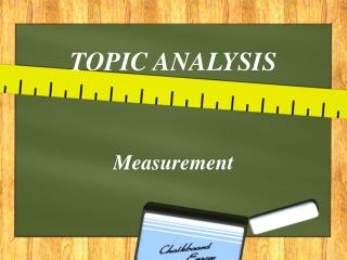 TOPIC ANALYSIS