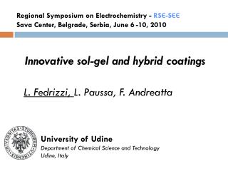 Innovative sol-gel and hybrid coatings